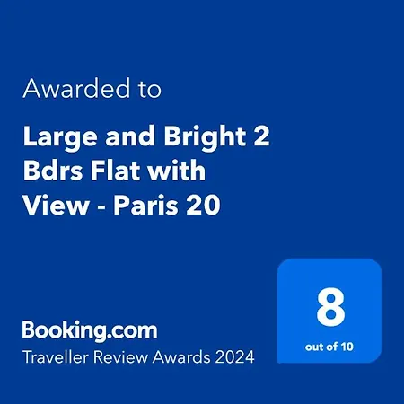 Appartement Large And Bright 2 Bdrs Flat With View - 20 Parijs