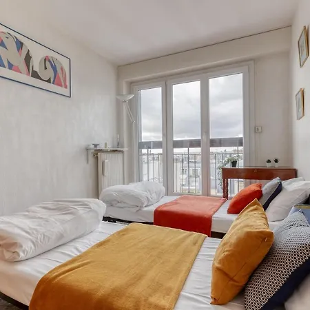 דירה Large And Bright 2 Bdrs Flat With View - 20 פריז