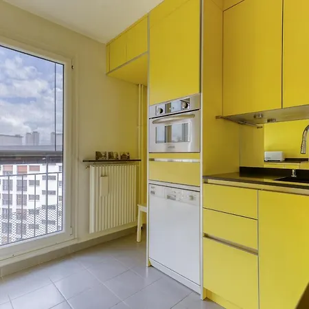Large And Bright 2 Bdrs Flat With View - 20 דירה פריז